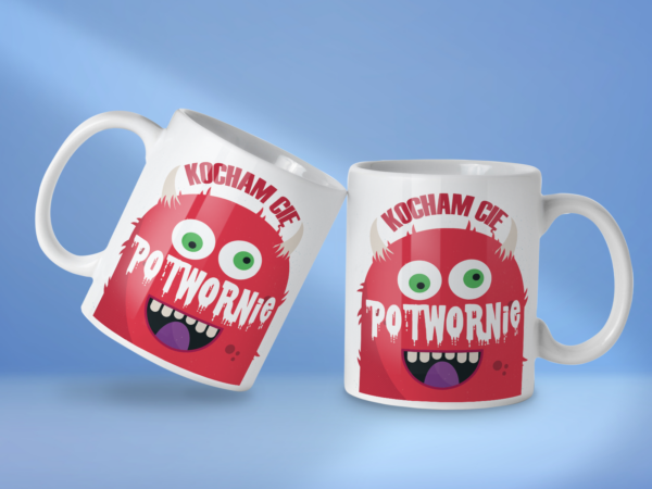 Kubek Kocham cię potwornie - obrazek 2