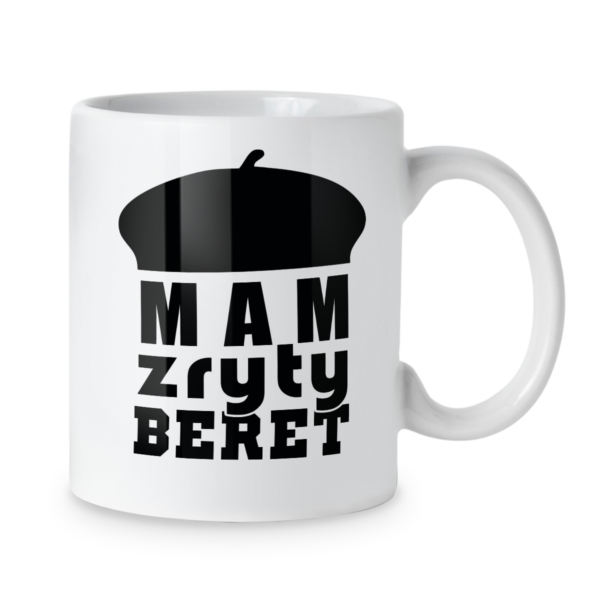 Kubek Mam zryty beret