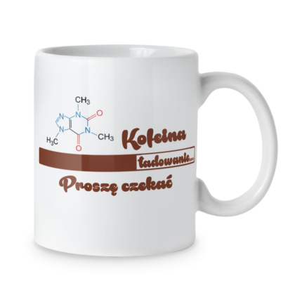 Kubek Kofeina ładowanie proszę czekać