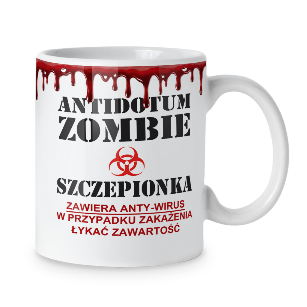 Kubek Antidotum zombie szczepionka
