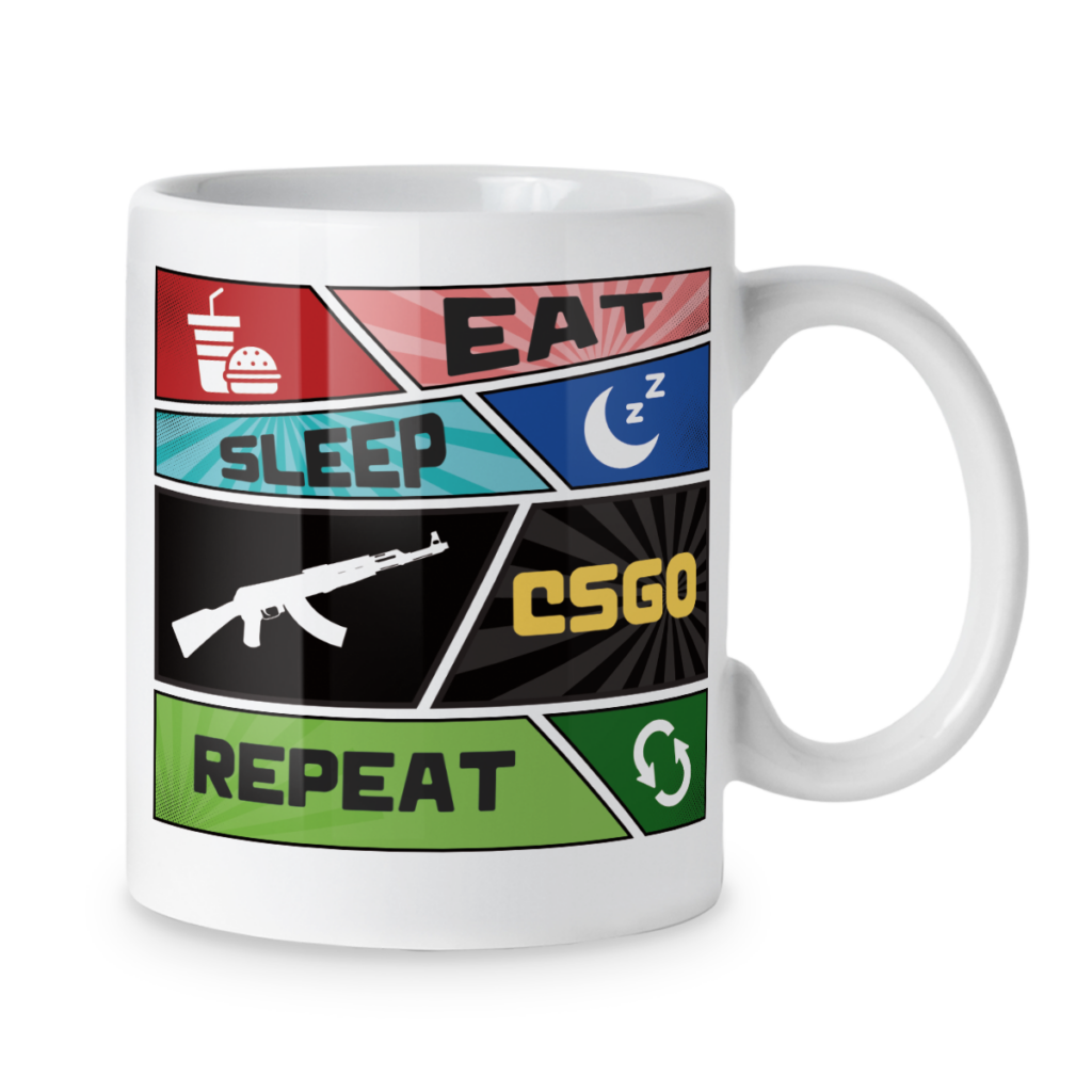 Kubek Eat sleep csgo repeat