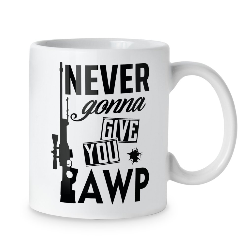 Kubek Never gonna give you awp