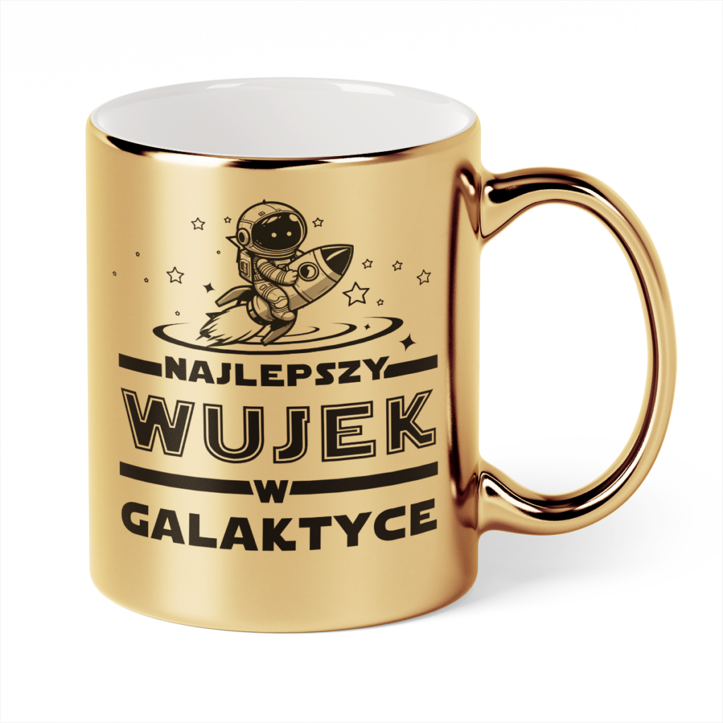Kubek Złoty Najlepszy wujek w galaktyce
