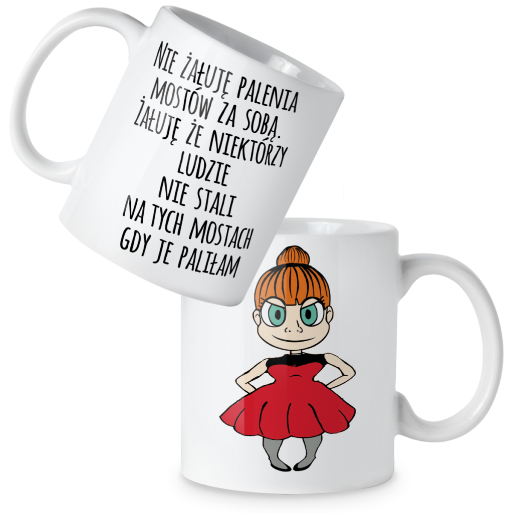 Kubek Nie żałuję palenia mostów za sobą