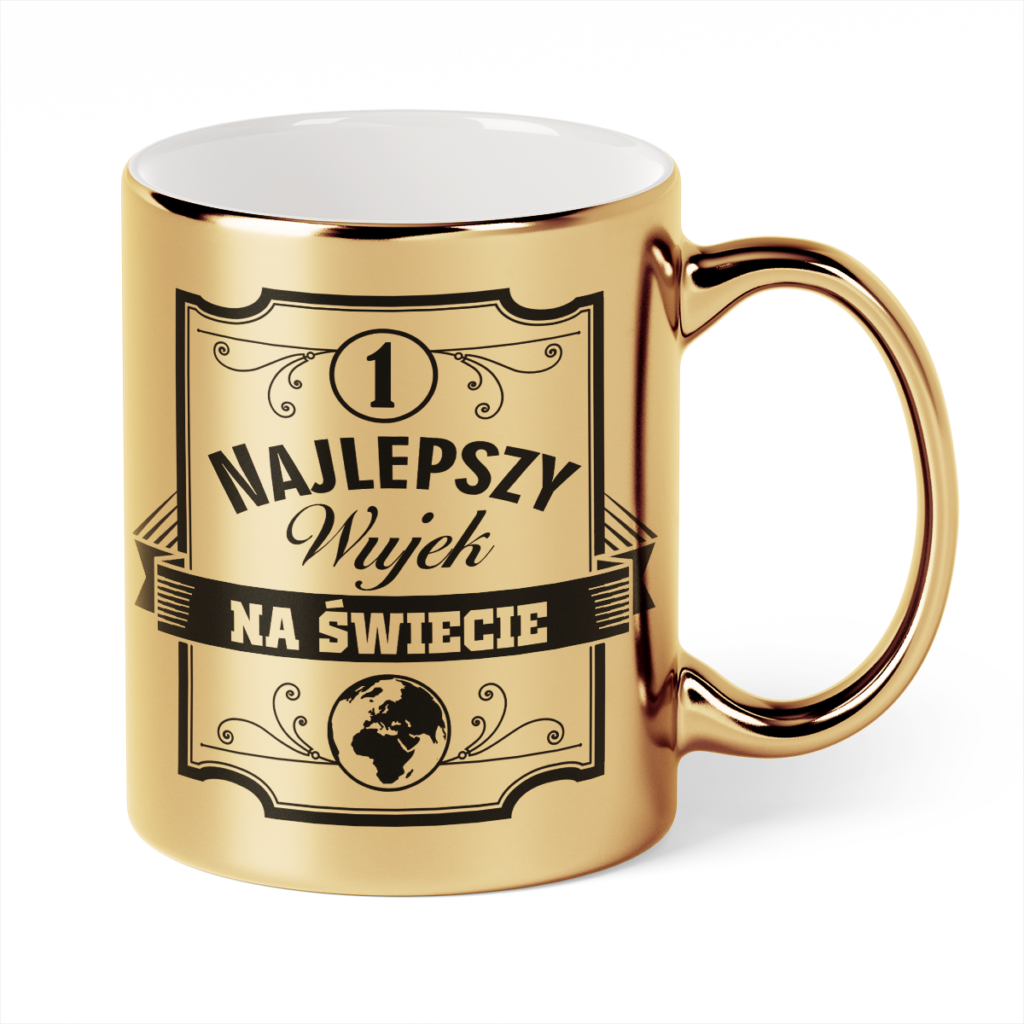 Kubek Złoty Najlepszy wujek na świecie