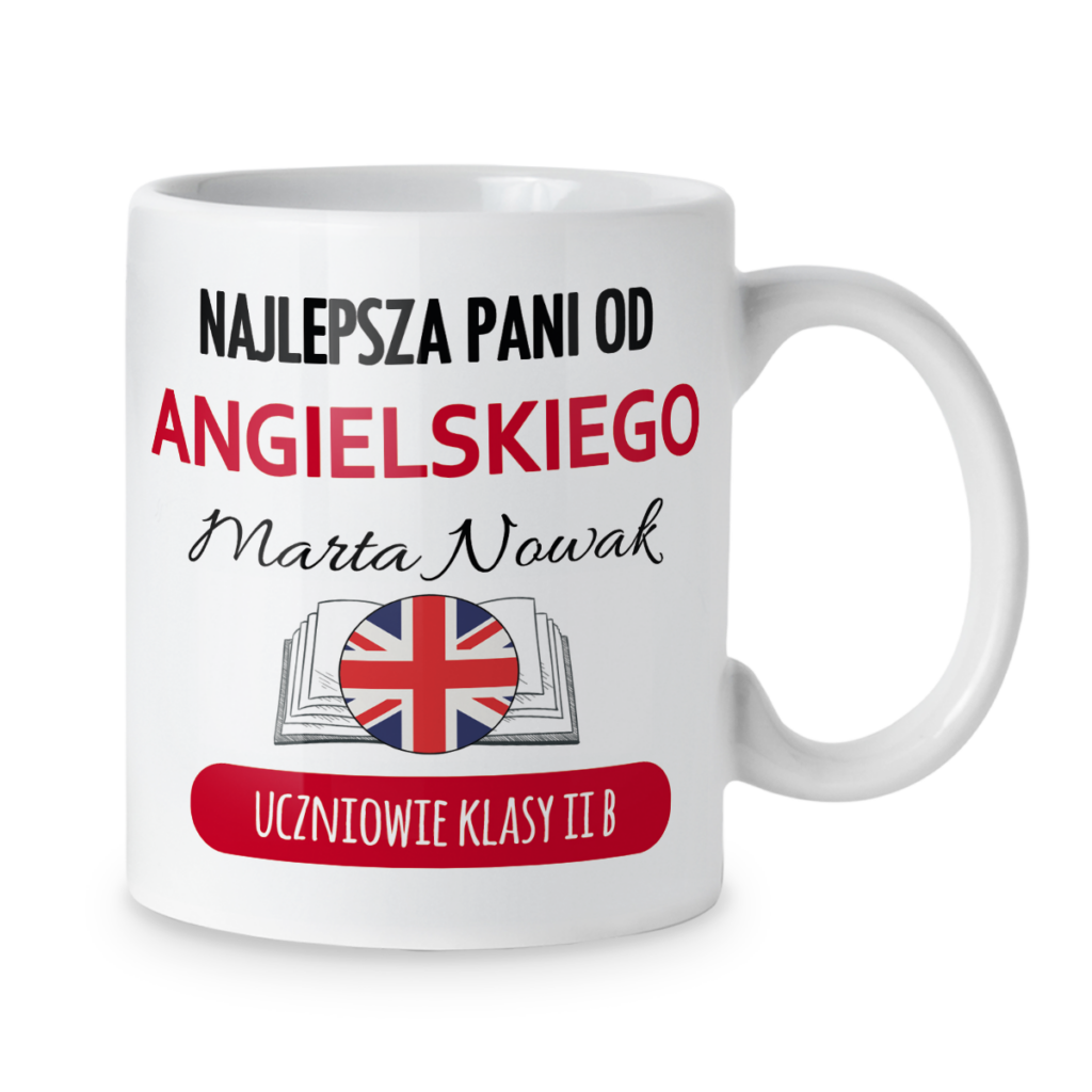 Kubek Najlepsza pani od angielskiego+ imię i dedykacja