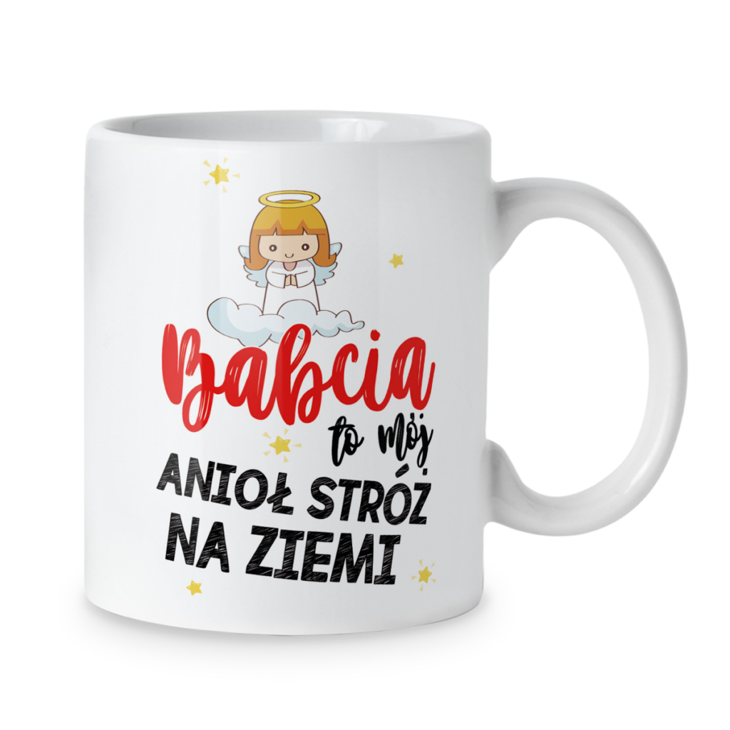 Kubek Babcia to mój anioł stróż na ziemi