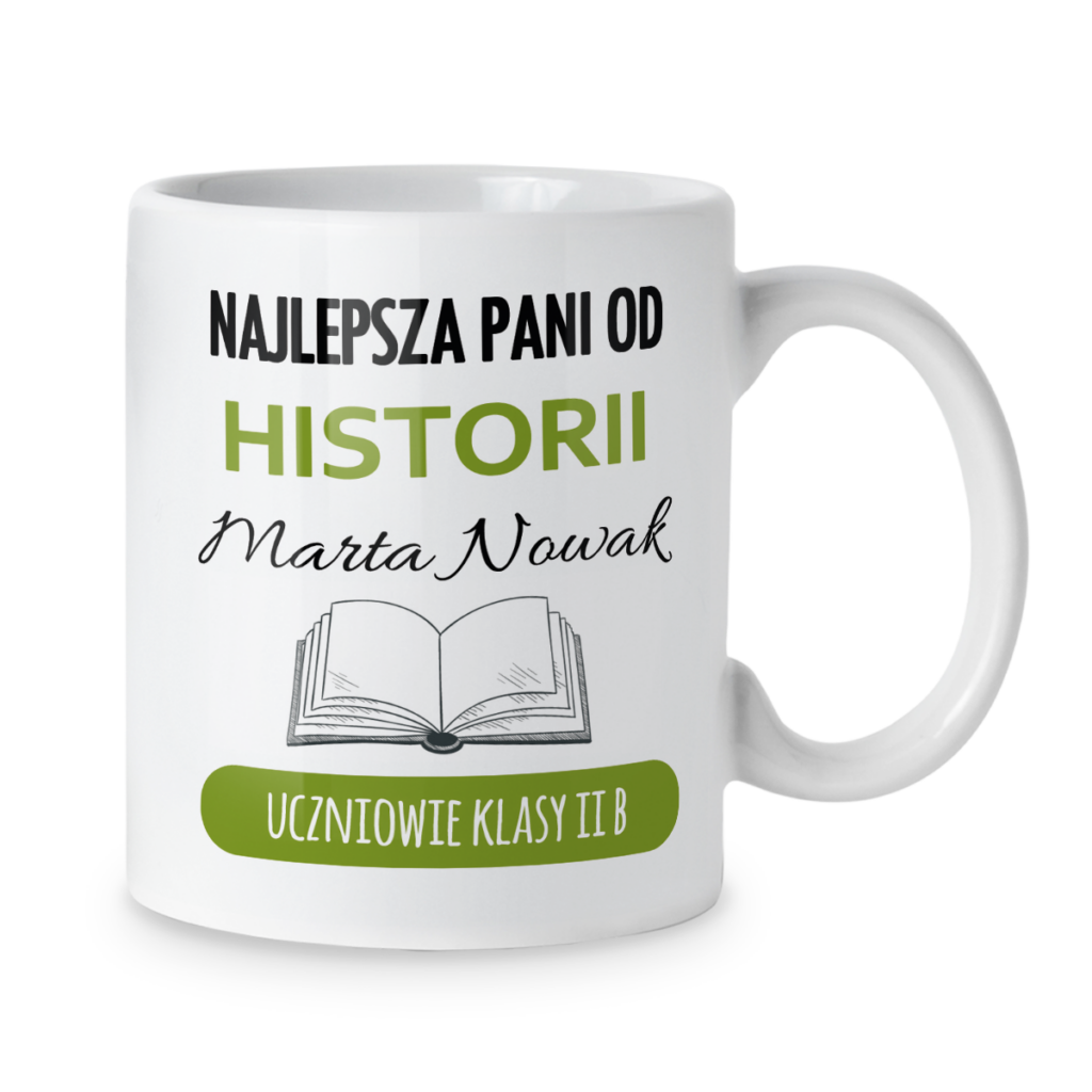 Kubek Najlepsza pani od historii + imię i dedykacja