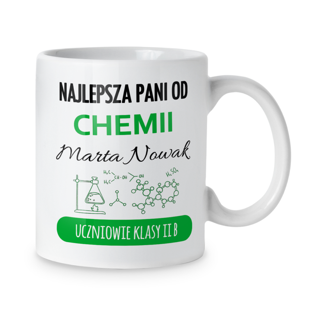 Kubek Najlepsza pani od chemii + imię i dedykacja