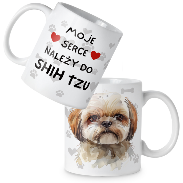 Kubek Pies moje serce należy do shih tzu
