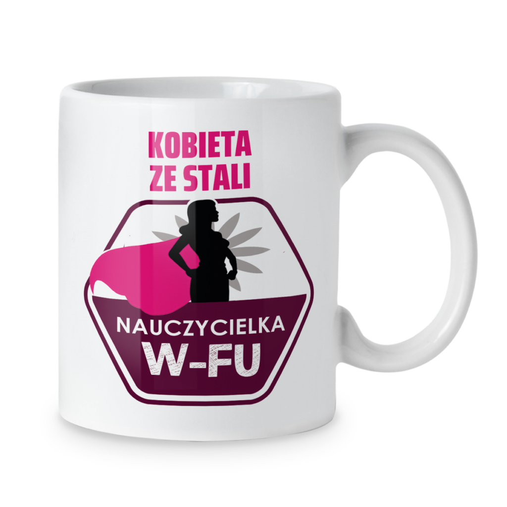 Kubek Kobieta ze stali nauczycielka wfu
