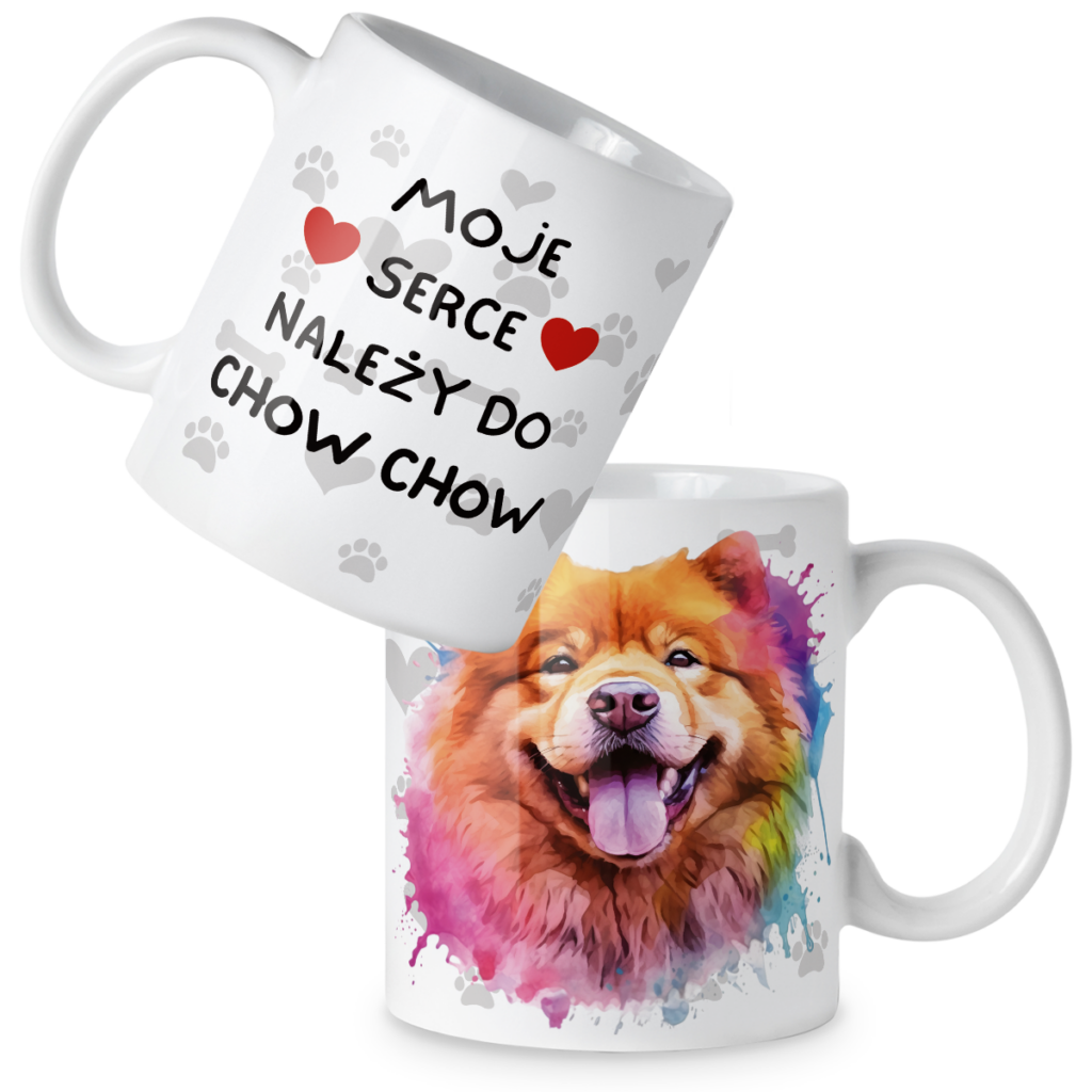 Kubek Pies moje serce należy do chow chow