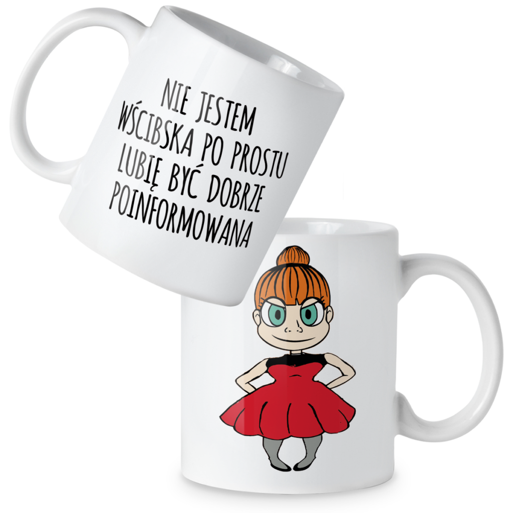 Kubek Nie jestem wścibska po prostu lubię być dobrze poinformowana