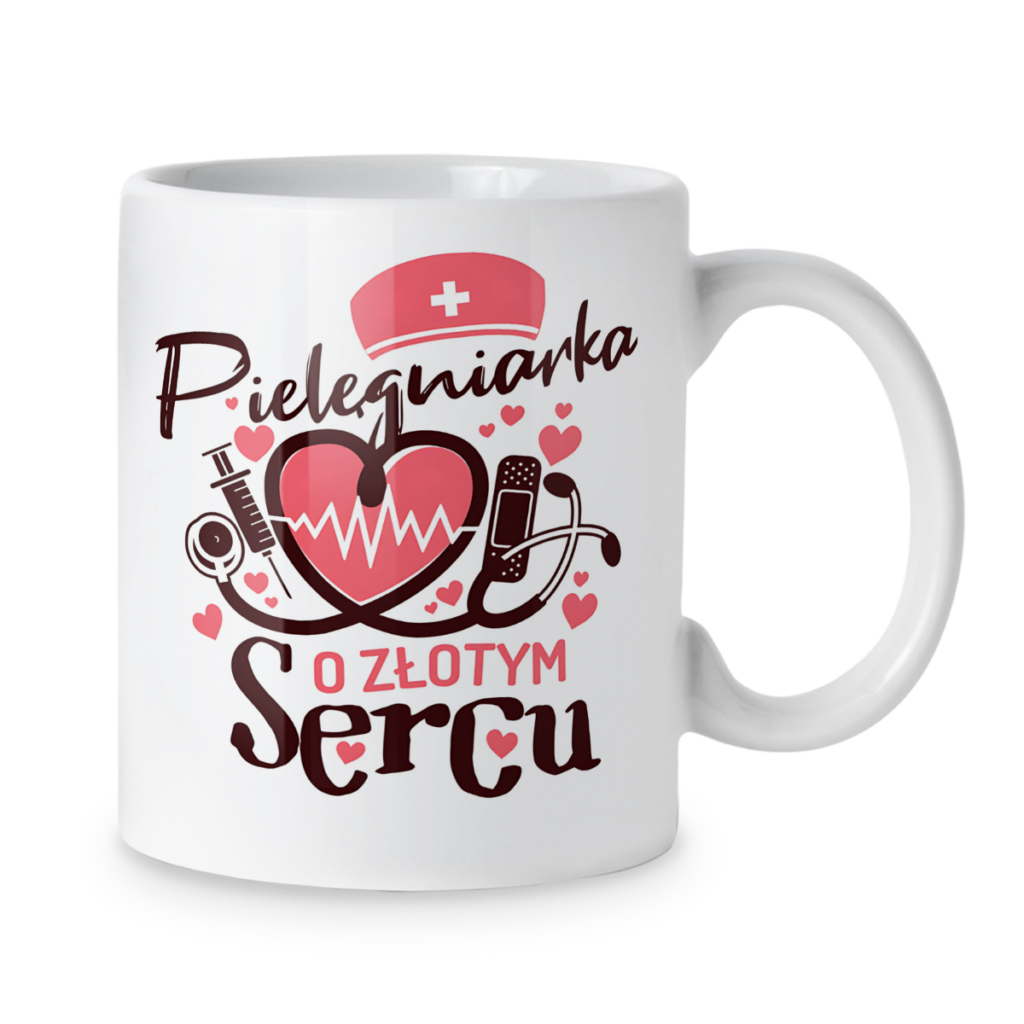 Kubek Pielęgniarka o złotym sercu