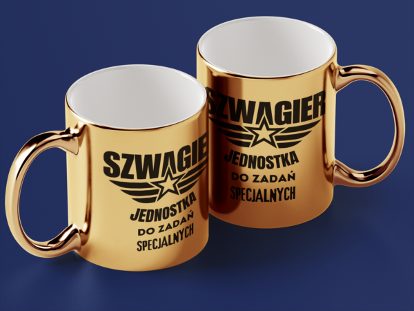 Kubek Złoty Szwagier jednostka do zadań specjalnych - obrazek 2