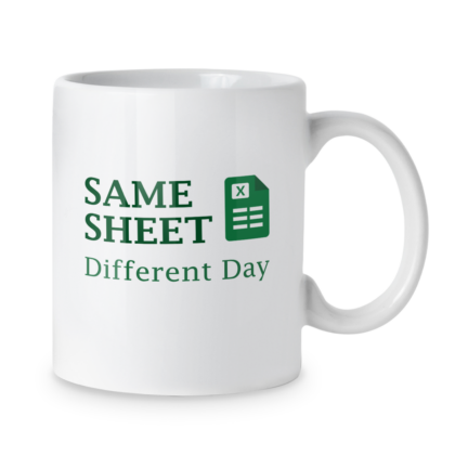 Kubek Excel same sheet different day