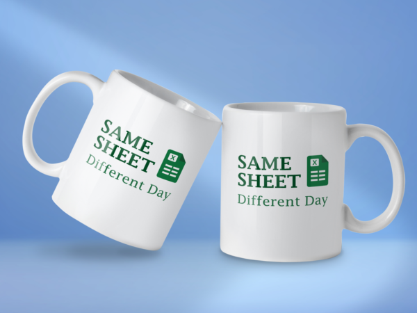 Kubek Excel same sheet different day - obrazek 2