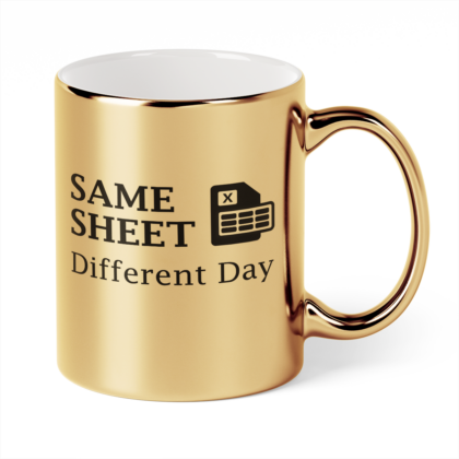 Kubek Złoty Excel same sheet different day