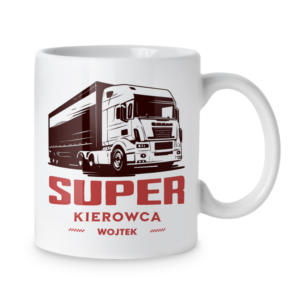 Kubek Super kierowca + imię