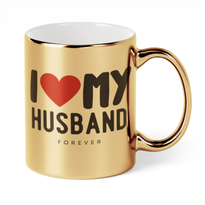 Kubek Złoty I love my husband forever