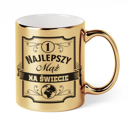 Kubek Złoty Najlepszy mąż na świecie