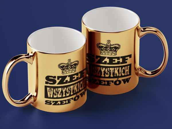 Kubek Złoty Szef wszystkich szefów 2 - obrazek 2