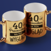 Kubek Złoty X lat pracowałem na ten wygląd + wiek - obrazek 2