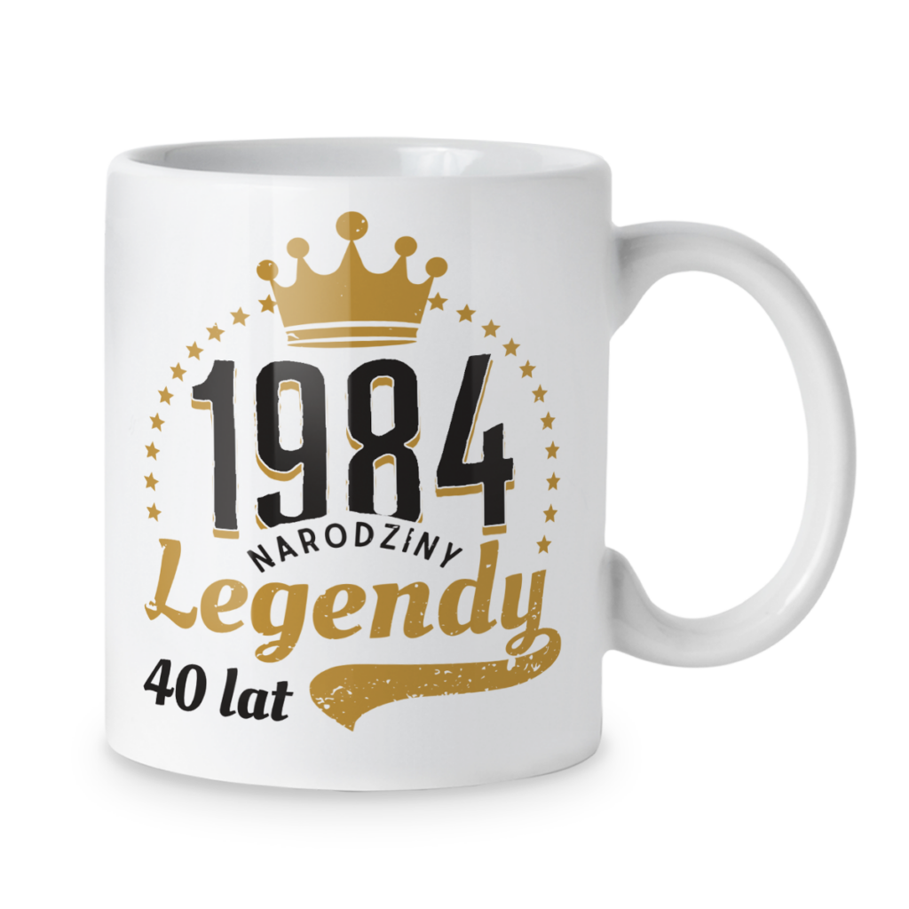 Kubek Narodziny legendy + rok i wiek