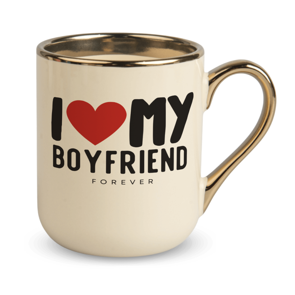 Kubek Elegant I love my boyfriend forever