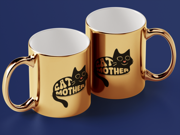 Kubek Złoty Cat mother - obrazek 2