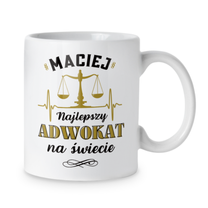Kubek Najlepszy adwokat na świecie + imię