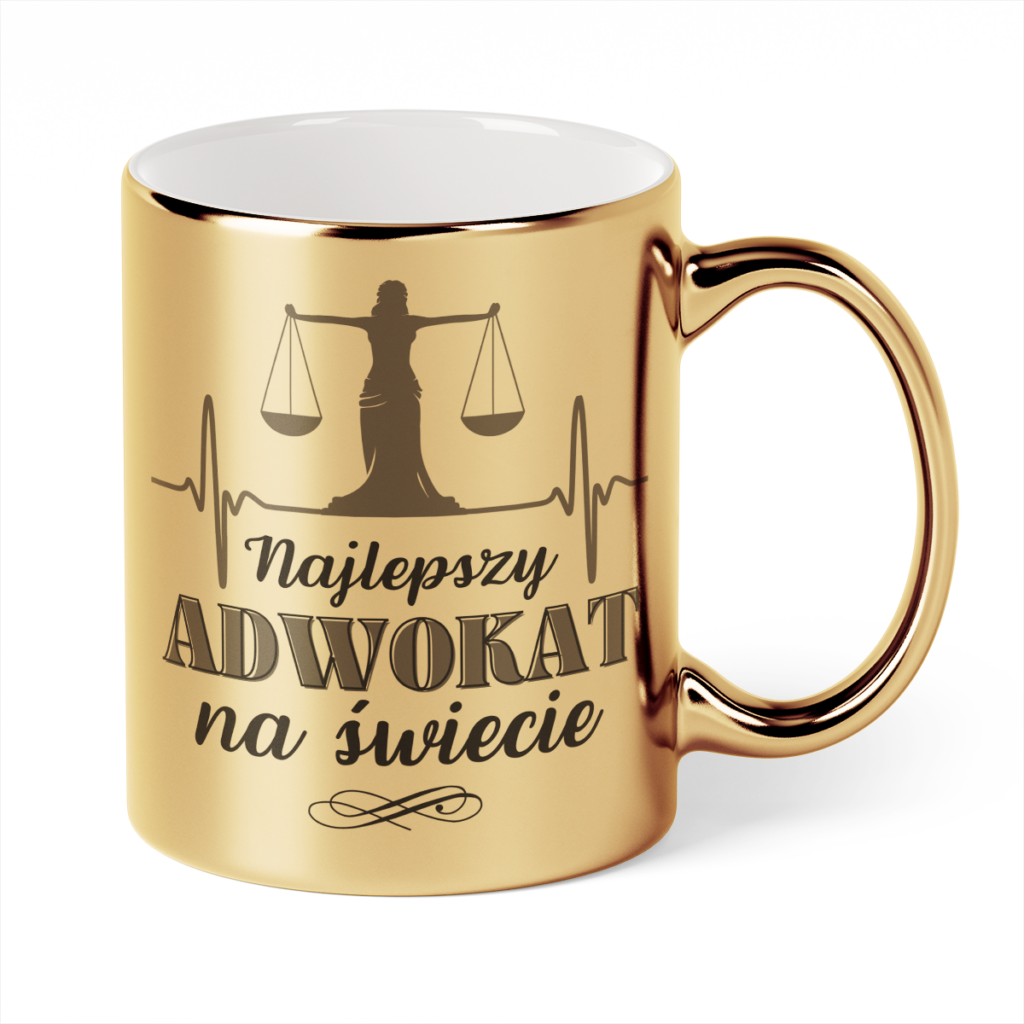 Kubek Złoty Najlepszy adwokat na świecie