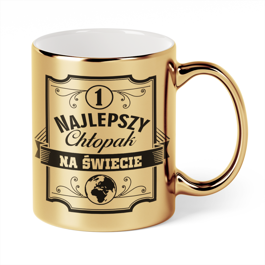 Kubek Złoty Najlepszy chłopak na świecie