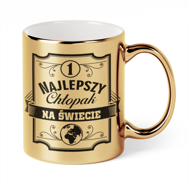 Kubek Złoty Najlepszy chłopak na świecie