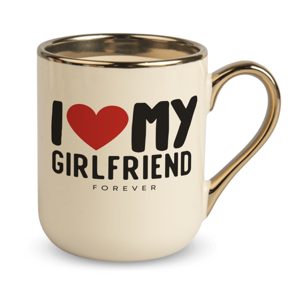 Kubek Elegant I love my girlfriend forever
