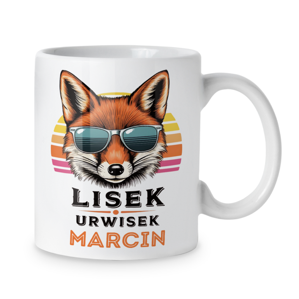 Kubek Lisek urwisek + imię