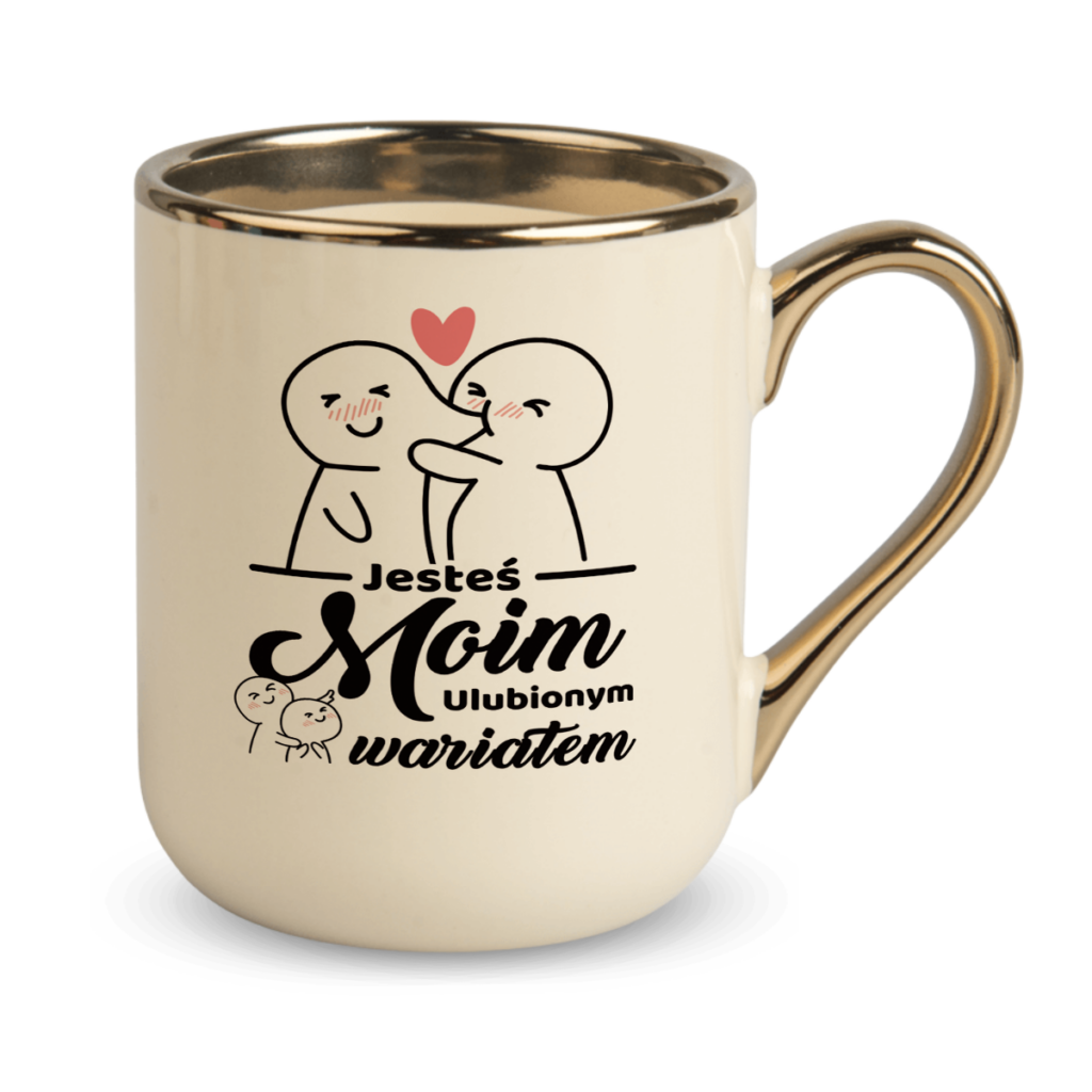 Kubek Elegant Jesteś moim ulubionym wariatem