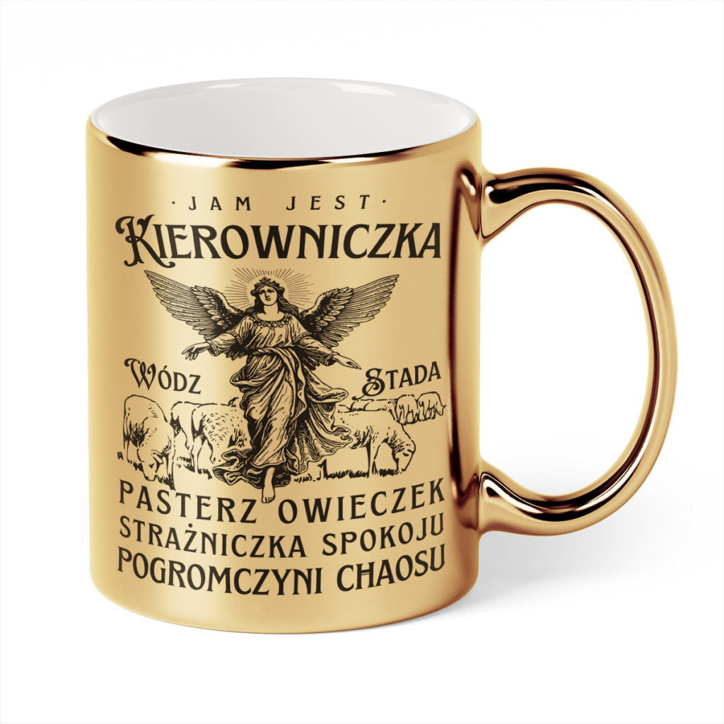Kubek Złoty Jam jest kierowniczka wódz stada pasterz owieczek strażniczka spokoju pogromczyni chaosu
