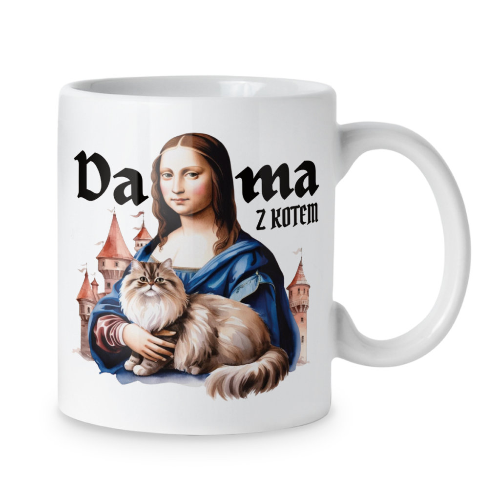 Kubek Dama z kotem
