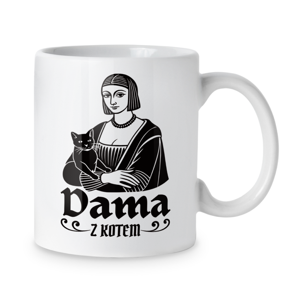 Kubek Dama z kotem