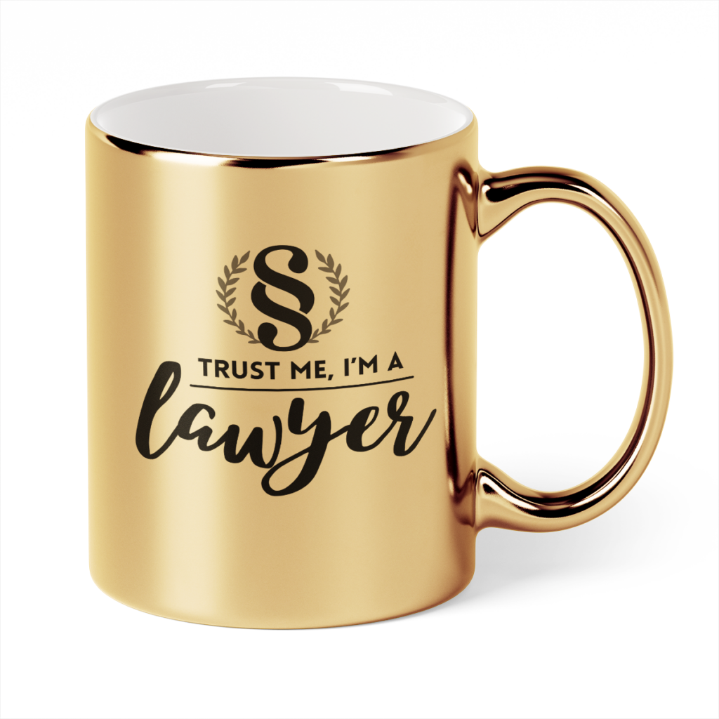 Kubek Złoty Trust me im a lawyer