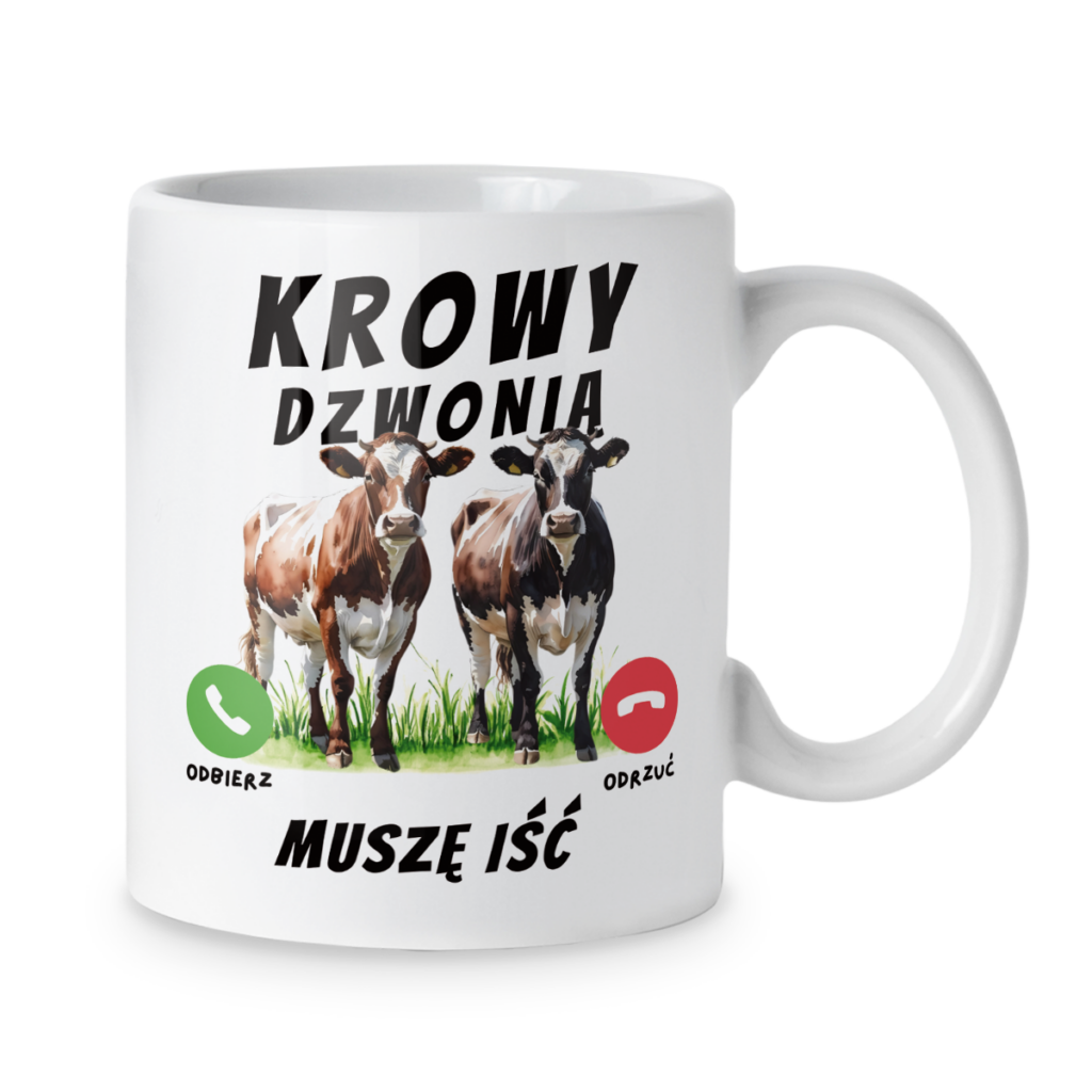 Kubek Krowy dzwonią muszę iść