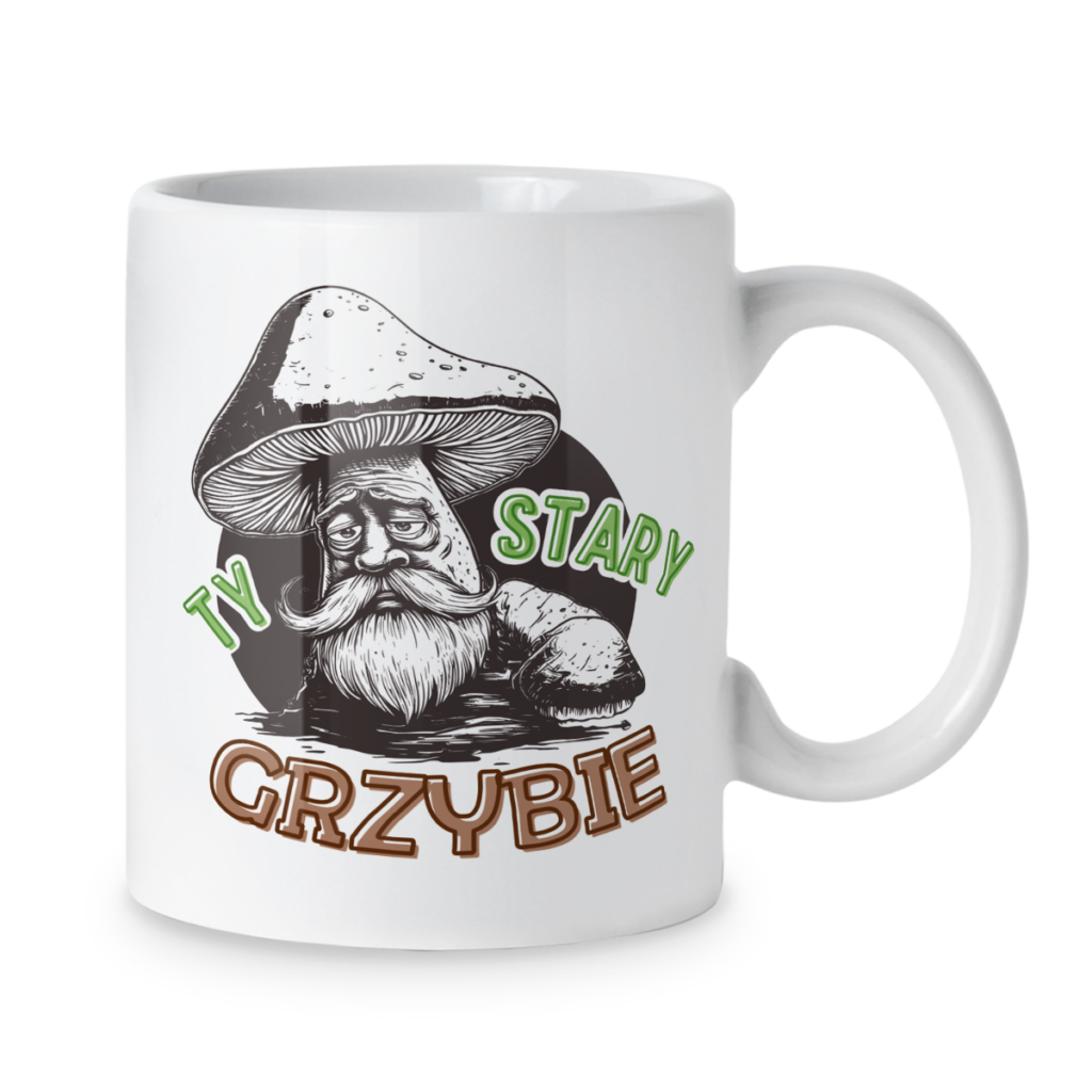 Kubek Ty stary grzybie