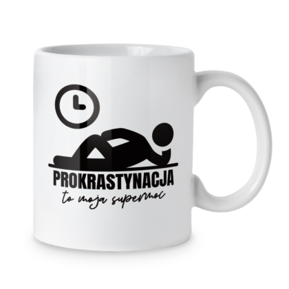 Kubek Prokrastynacja to moja supermoc