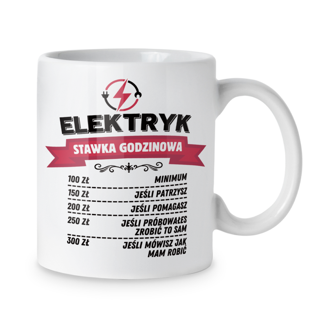 Kubek Elektryk stawka godzinowa