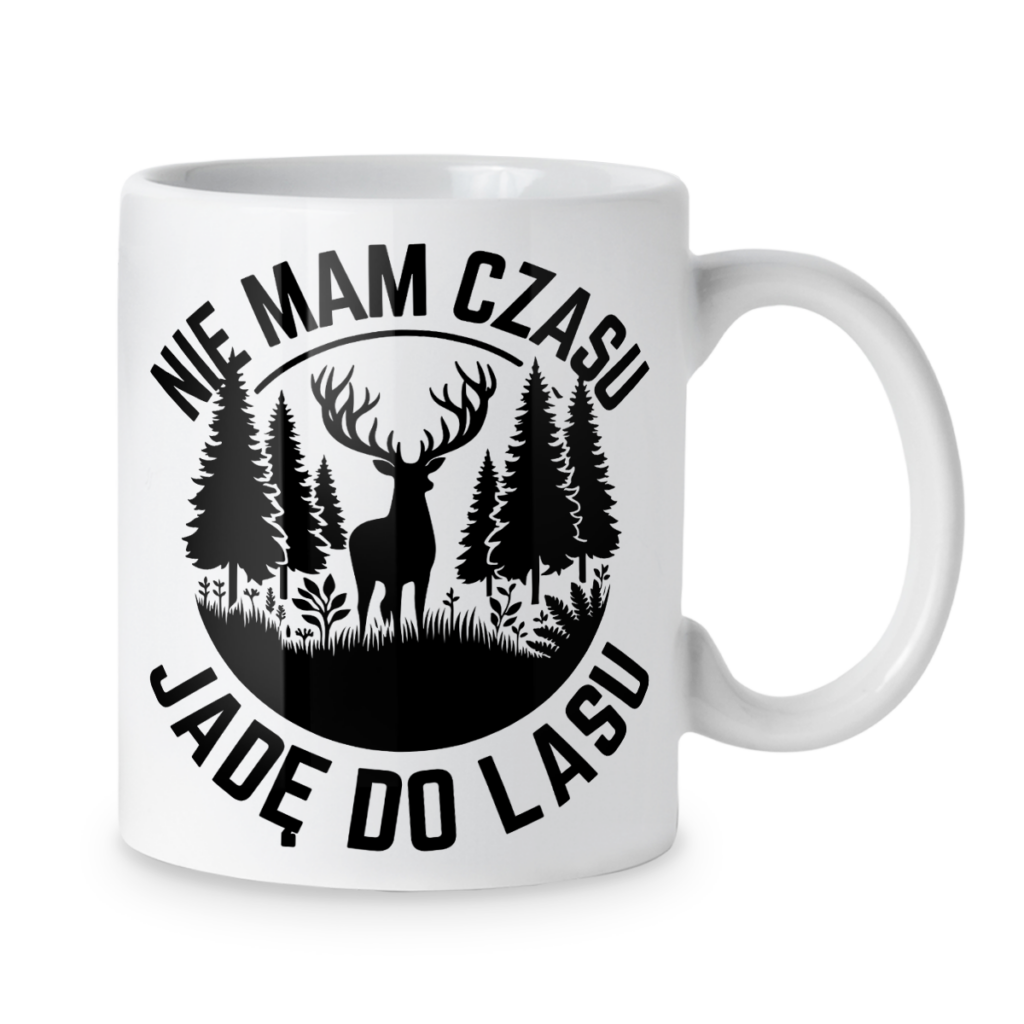 Kubek Nie mam czasu jadę do lasu