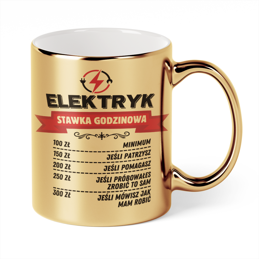 Kubek Złoty Elektryk stawka godzinowa