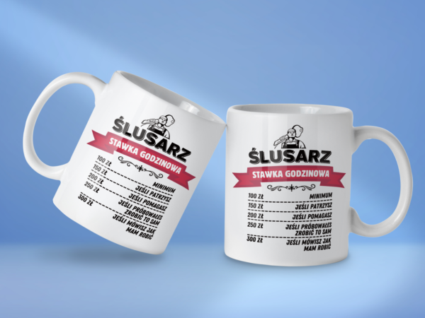 Kubek Ślusarz stawka godzinowa - obrazek 2