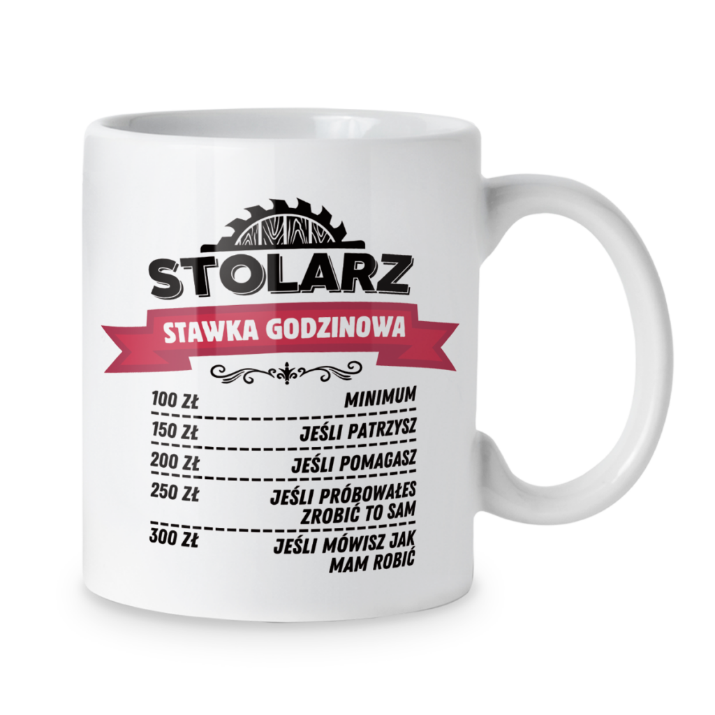 Kubek Stolarz stawka godzinowa