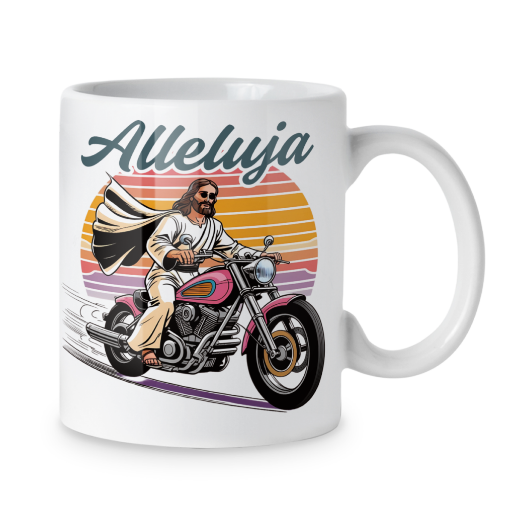 Kubek Alleluja na motorze